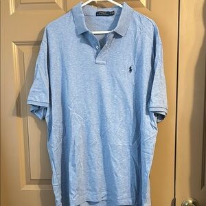 Polo by Ralph Lauren Light Blue Men’s Polo Shirt with Navy Pony